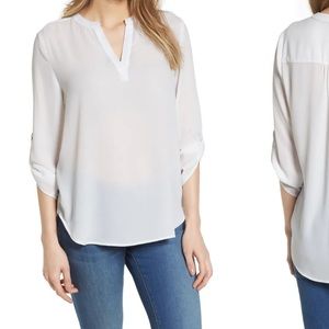 White Everleigh popover tunic, size medium